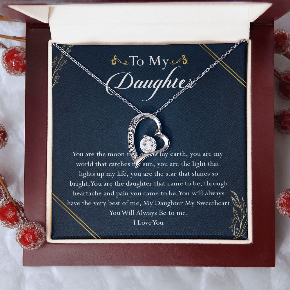 38C To My Daughter Necklace, Birthday Gift For Daughter, Gift From Dad Gift From Mom