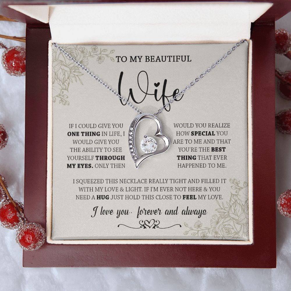 438C To My Wife Necklace, Gifts For Wife, Love Necklace Gifts For Wife From Husband
