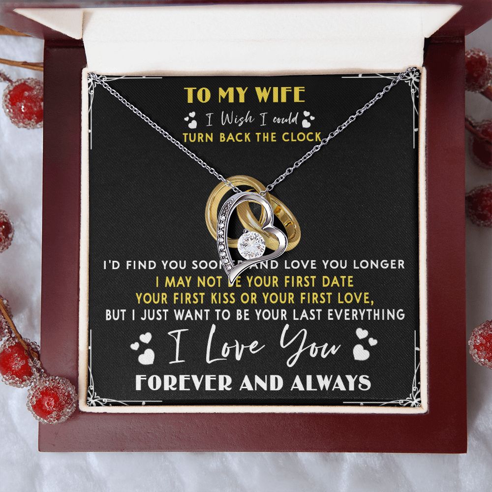 428C To My Wife “Turn Back The Clock” Necklace Gift For Wife, Gift Birthday, Holiday