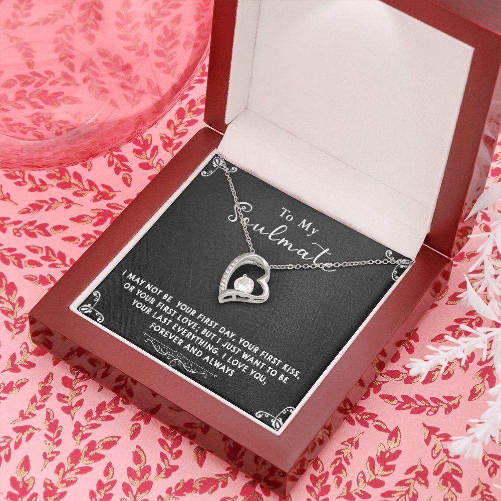 169C Gift To My Soulmate Necklace, Birthday Necklace For Wife, Happy Valentine Gift