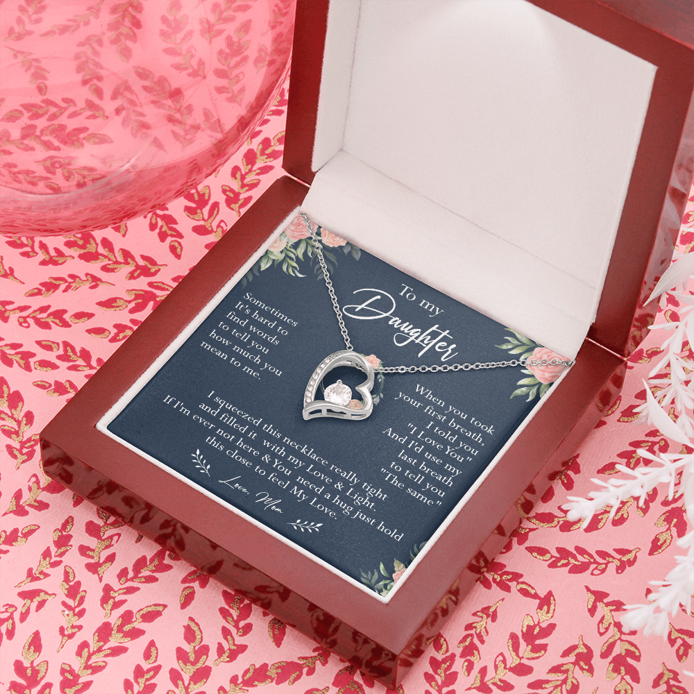N378C To My Daughter Necklace, Necklace Gift For Daughter From Mom, Birthday Gift