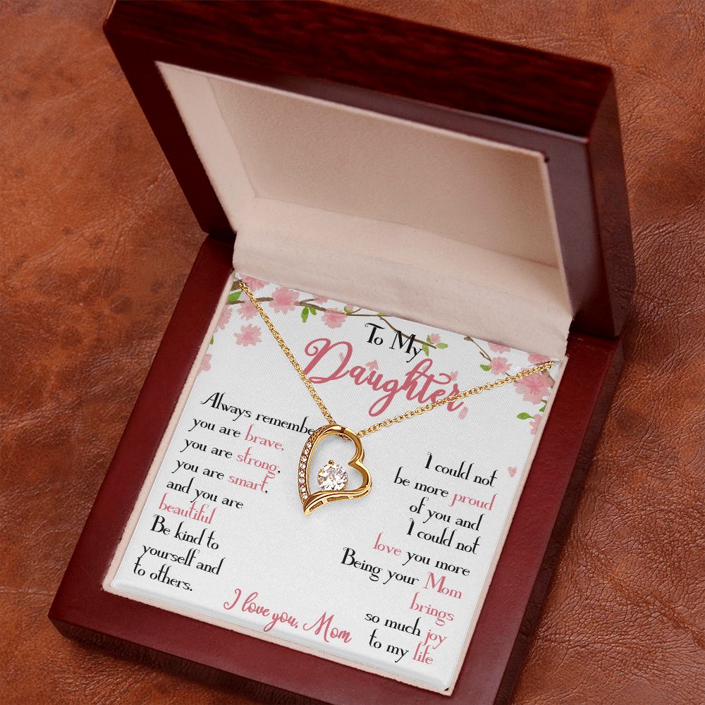 28C To My Daughter Necklace, Daughter Mother Necklace, Daughter Gift from Mom