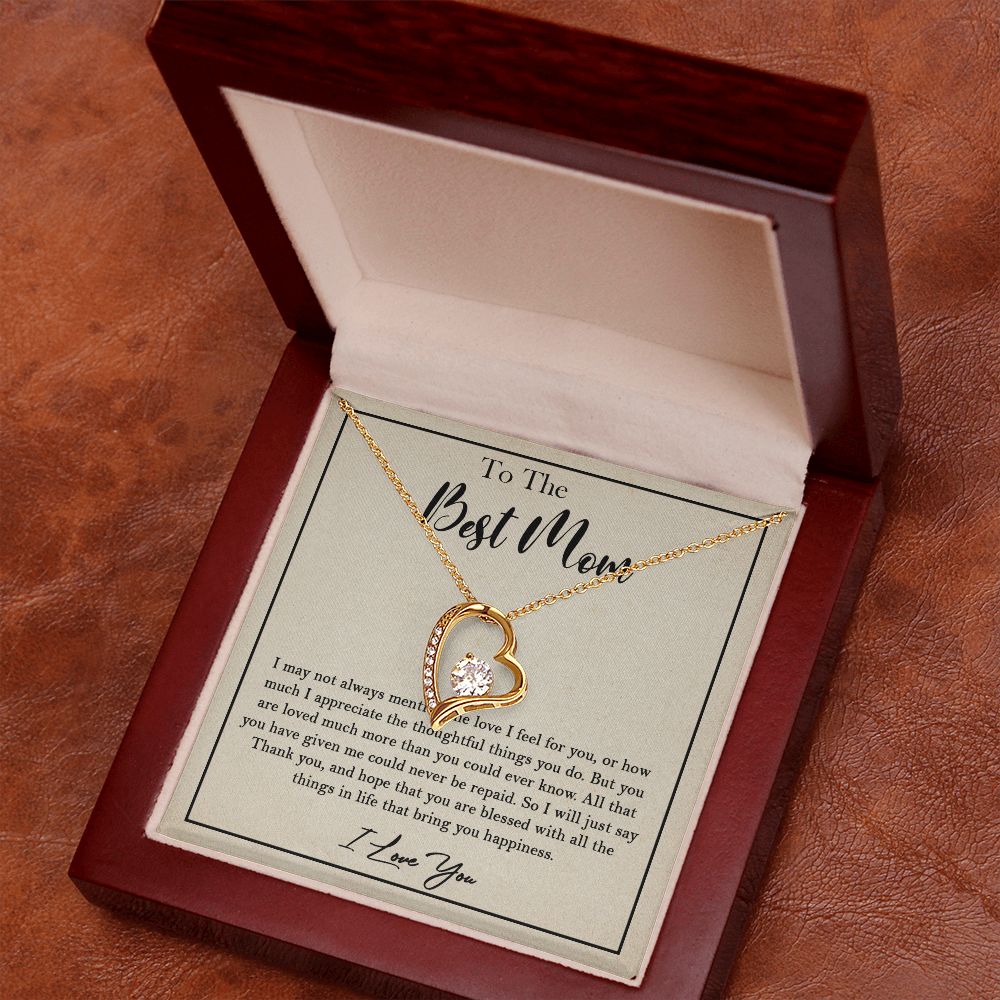 435C To My Best Mom Necklace, Birthday Xmas Gift, Gift For Mom from Son or Daughter