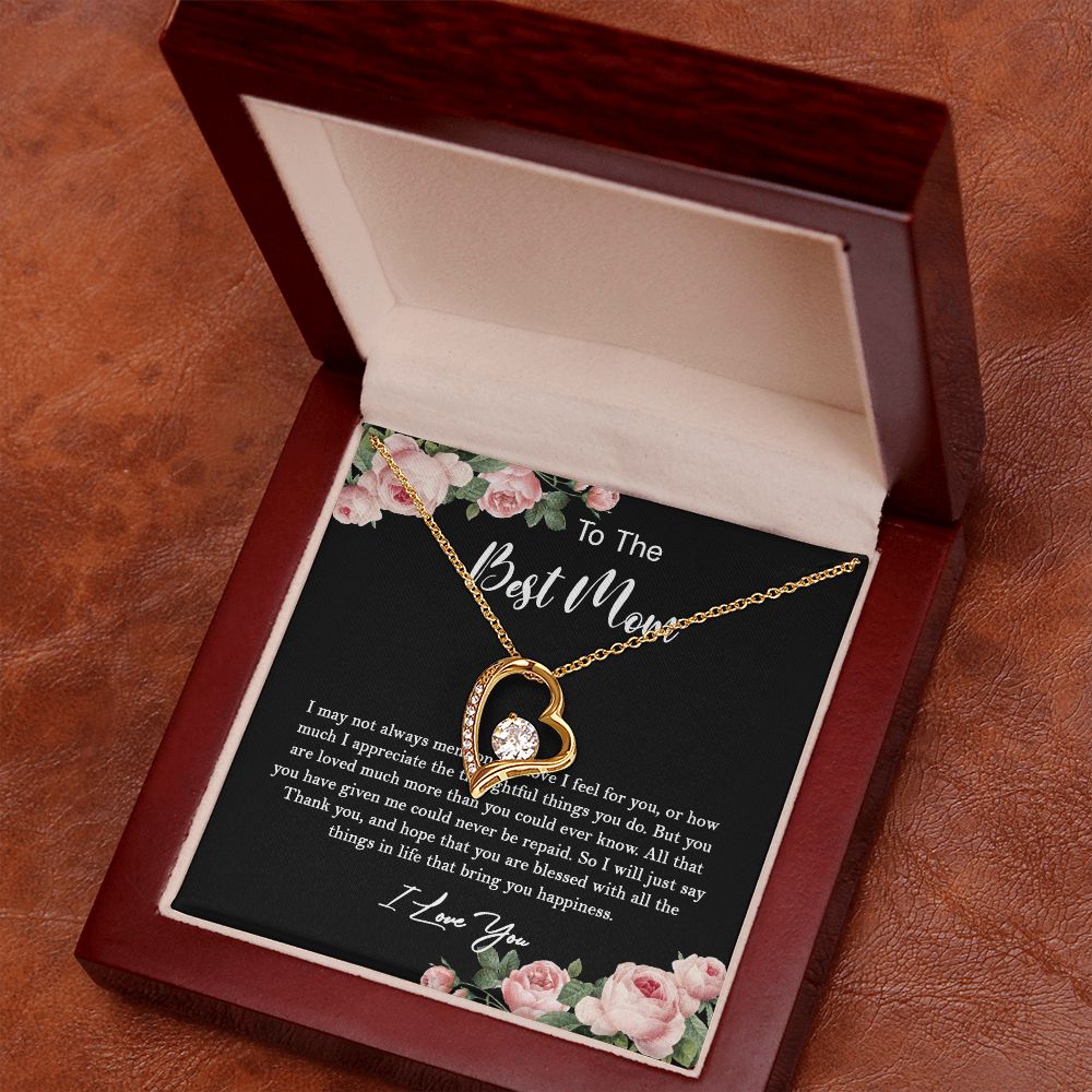 630C To My Best Mom Necklace, Gift For Mom From Son/Daughter, Gift Birthday, Holiday