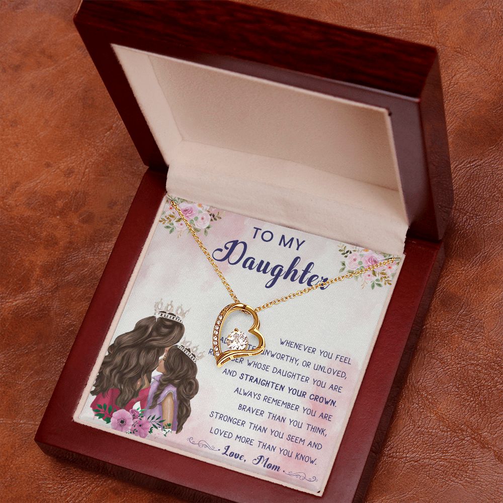 56C To My Daughter Necklace, Gift For Daughter From Mom, Daughter Mother Necklace