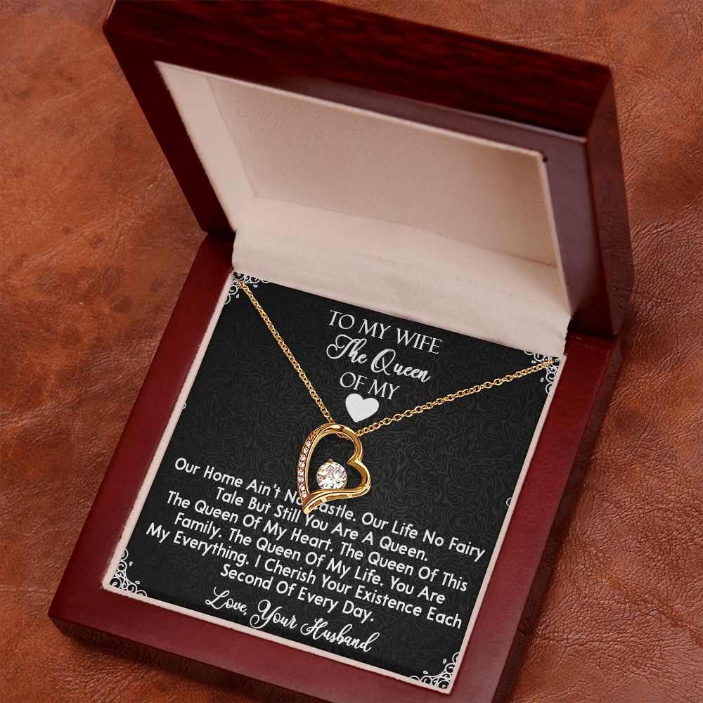 419C To My Wife The Queen Necklace, Gifts for Wife, Gifts for Her, Birthday Gifts