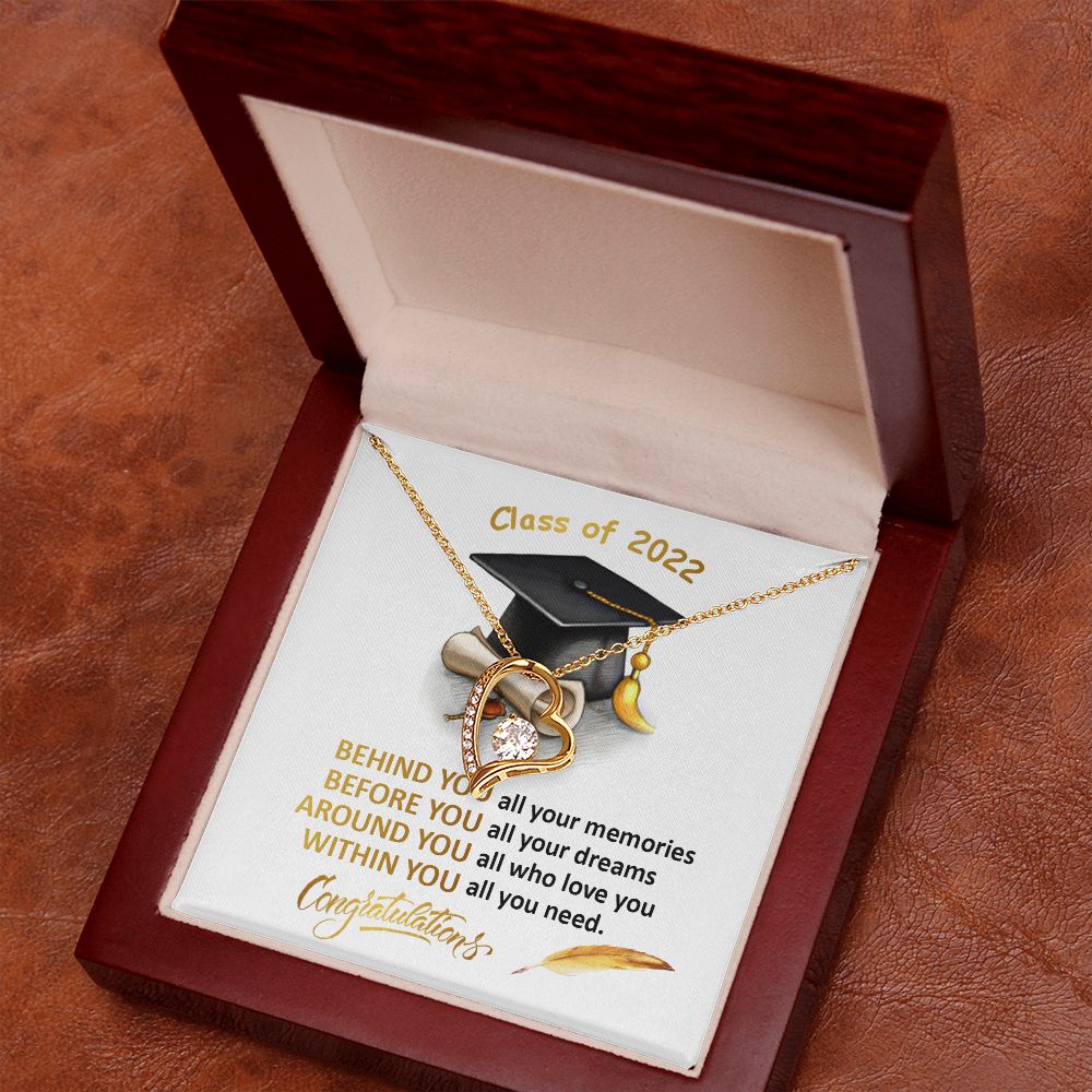 408 Class of 2022 Graduation Necklace, Congratulations Gift Necklace