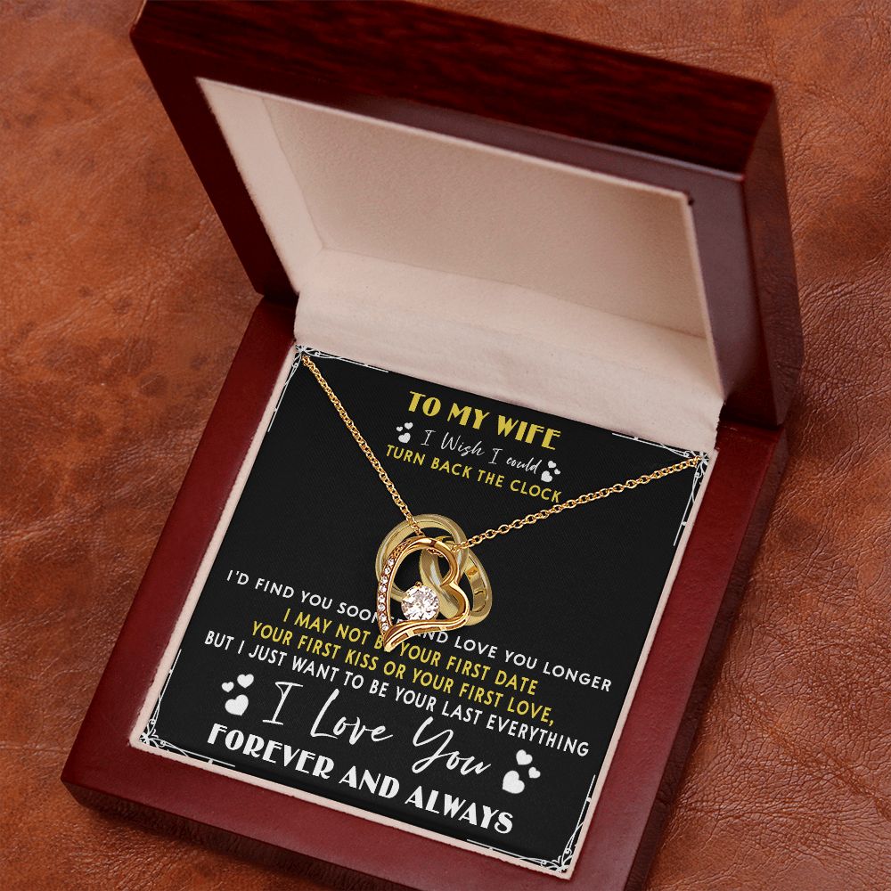 428C To My Wife “Turn Back The Clock” Necklace Gift For Wife, Gift Birthday, Holiday