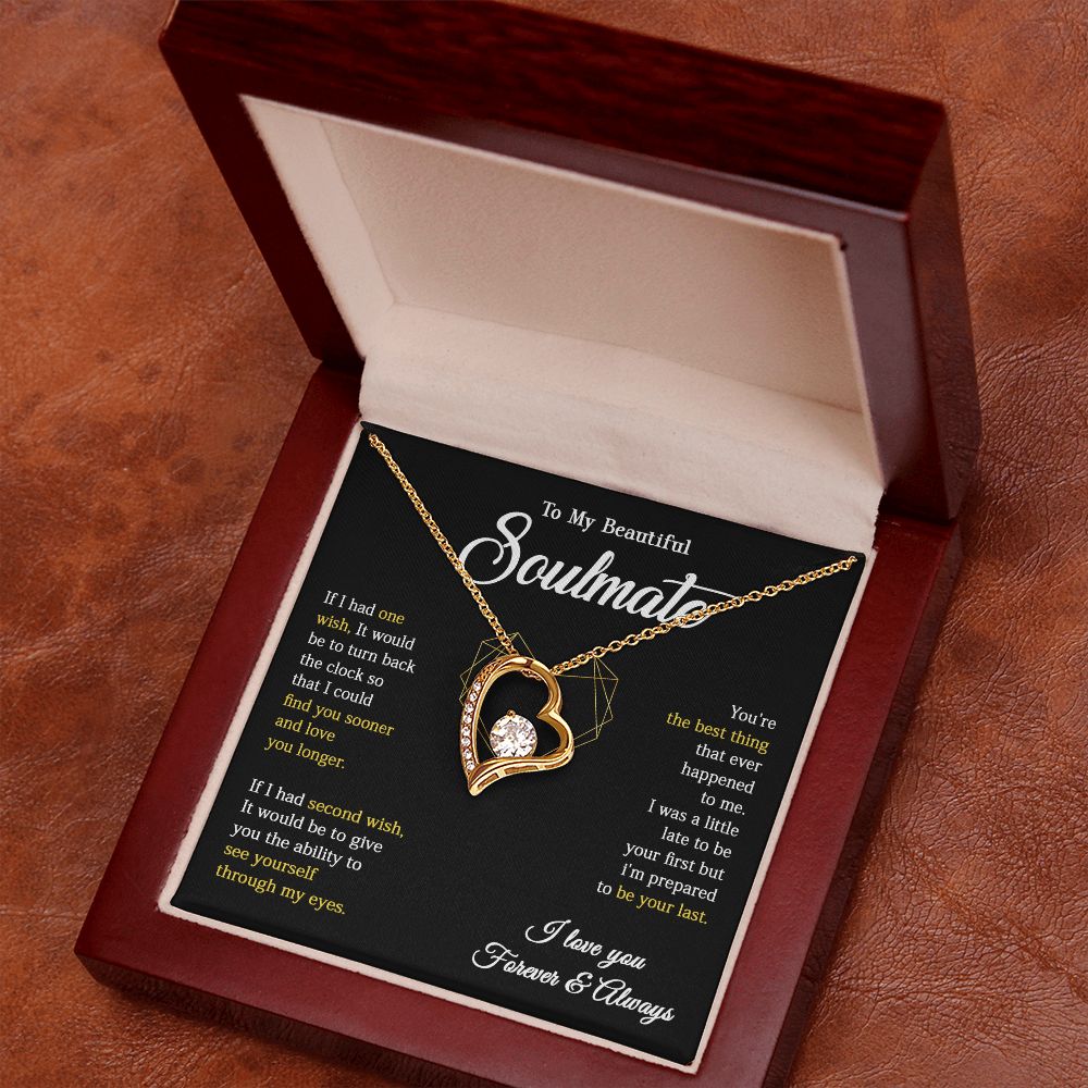 617C To My Soulmate Necklace, Gift For Wife Girlfriend From Husband, Valentines Gift