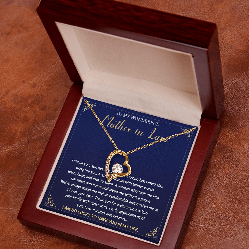 524C To My Mother in Law Necklace from Daughter, Gift to Mother-in-Law Necklace Love