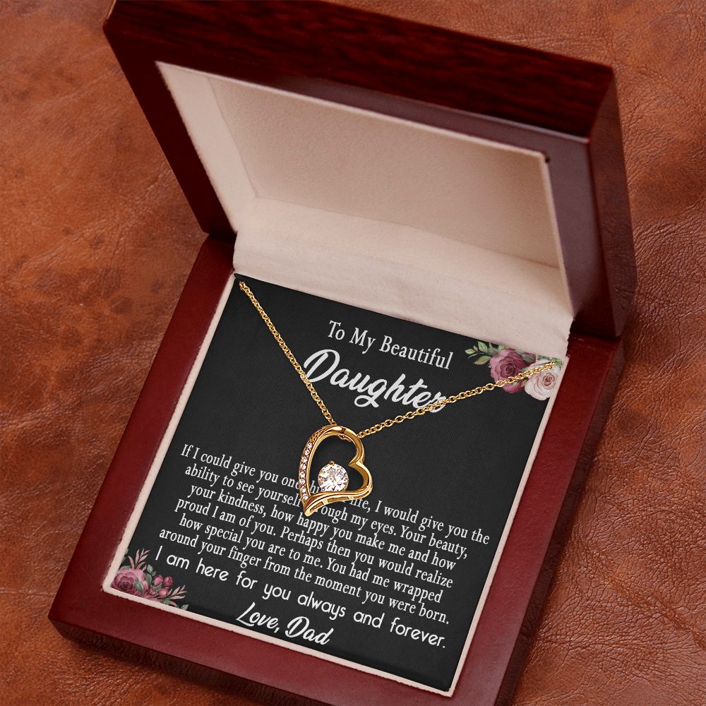 113C To My Daughter Necklace, Daughter Gift From Dad, Mom, Xmas Gift, Birthday Gift