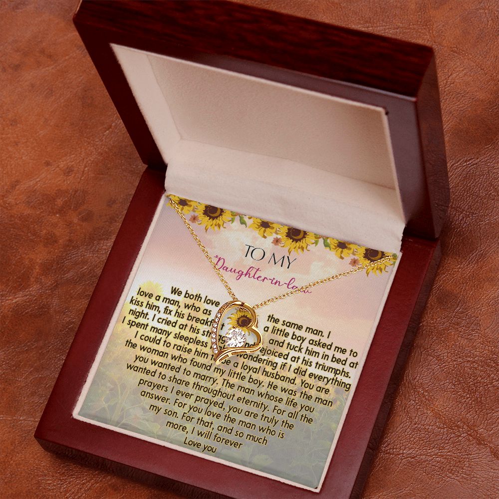 425C To My Daughter In Law Necklace from Mother In Law I Will Forever Love You