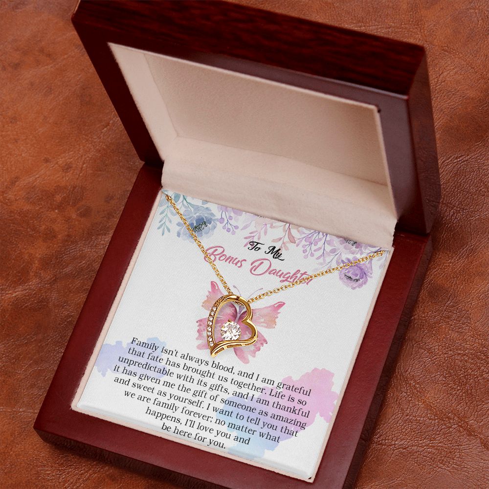 103C To My Bonus Daughter, Bonus Daughter Necklace, Birthday Gift For Stepdaughter