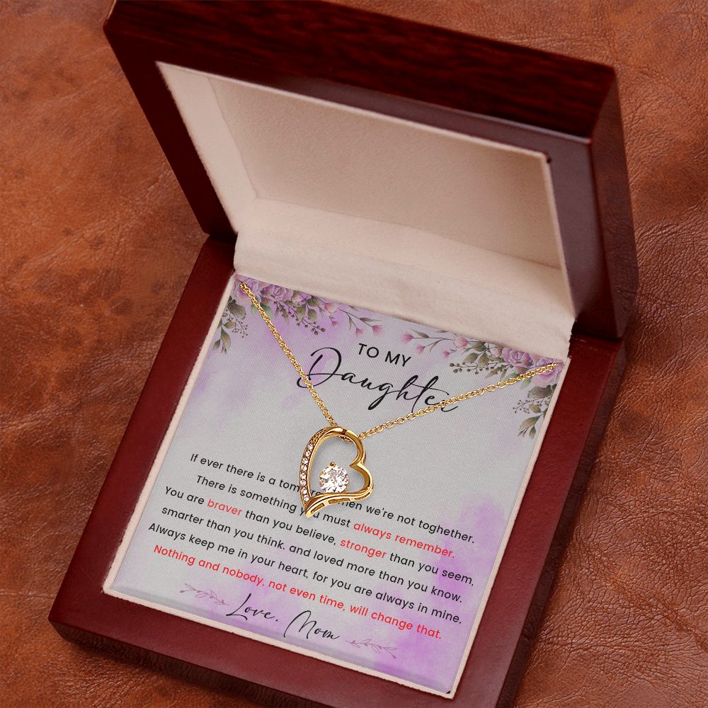 58C To My Daughter Necklace, Love Knot Necklace, Daughter Necklace From Mom