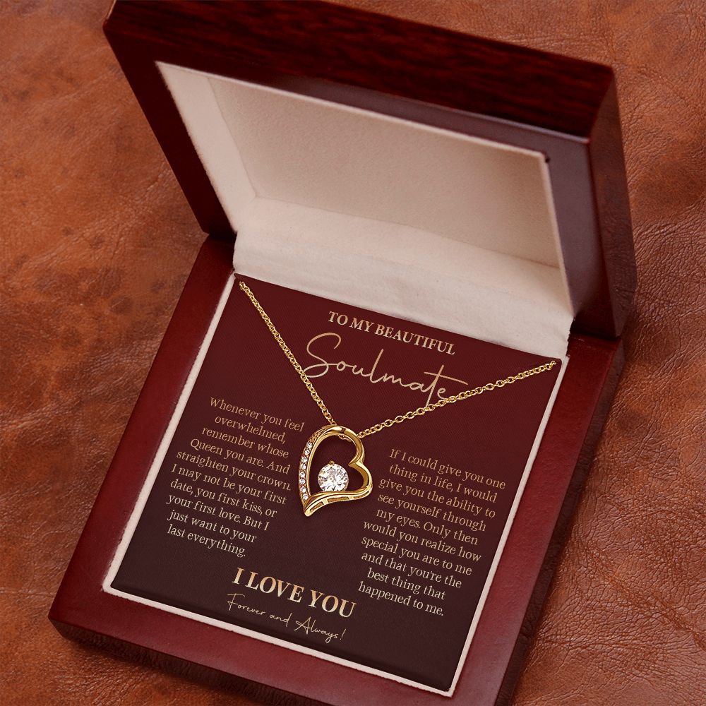 581C To My Soulmate Necklace, Gift For Girlfriend Wife, Birthday Gift, Love Necklace