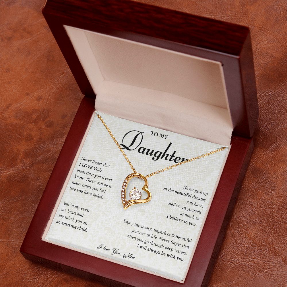 529C Gift for Daughter from Mom, To My Daughter Necklace, Daughter Birthday Gift