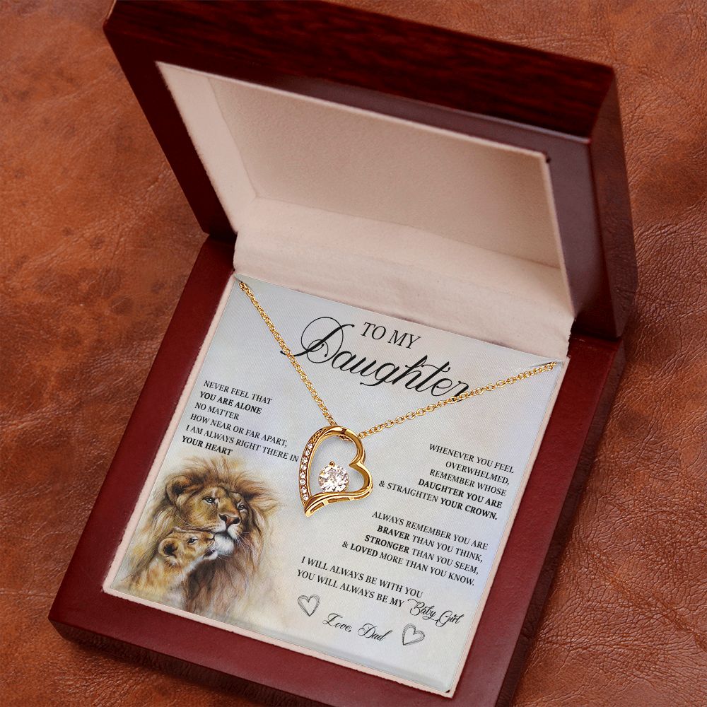 583C Birthday Gifts For Daughter From Dad, Daughter Necklace From Dad, To My Daughter