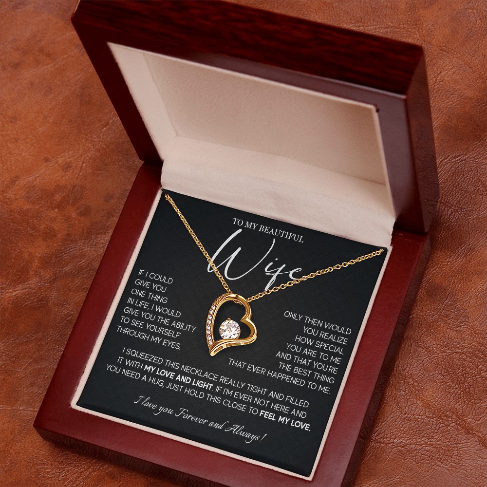 493C Gift For Wife From Husband, To My Wife Necklace, Wedding Anniversary Gifts
