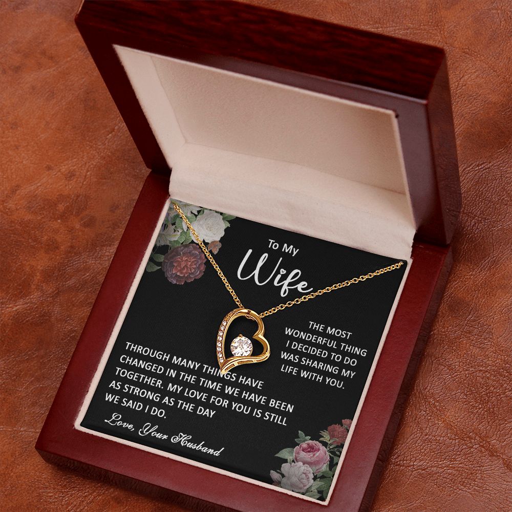 413C To My Wife Necklace, Gift Birthday Necklace From Husband For Wife, Gift Holiday