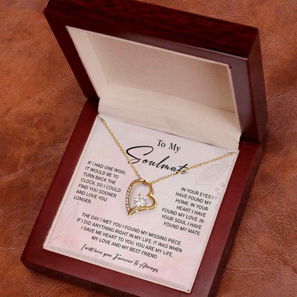 464C To My Soulmate/Wife Necklace Gift for Fiancée / Girlfriend Gifts for Her