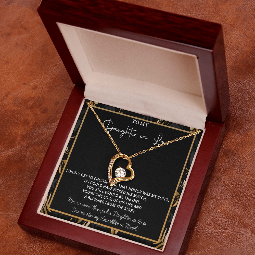 550C To My Daughter in Law Necklace, Daughter in Law Gift Necklace From Mother in Law