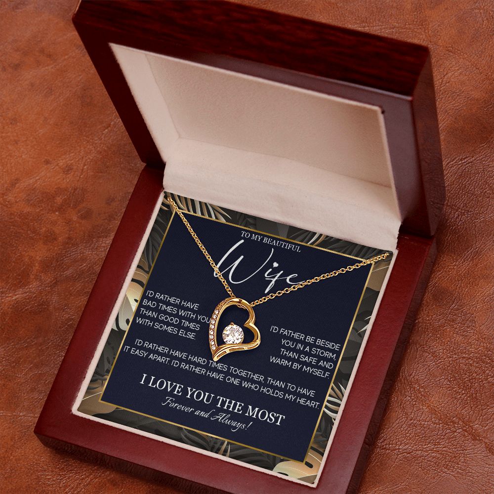 554C Gifts For Wife Romantic, Wife Birthday Gifts, To My Wife Necklace From Husband