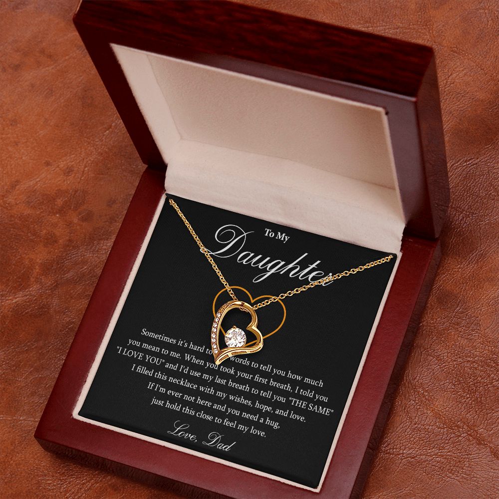 569C To My Daughter Necklace, Gift For Daughter From Dad, Daughter Father Necklace
