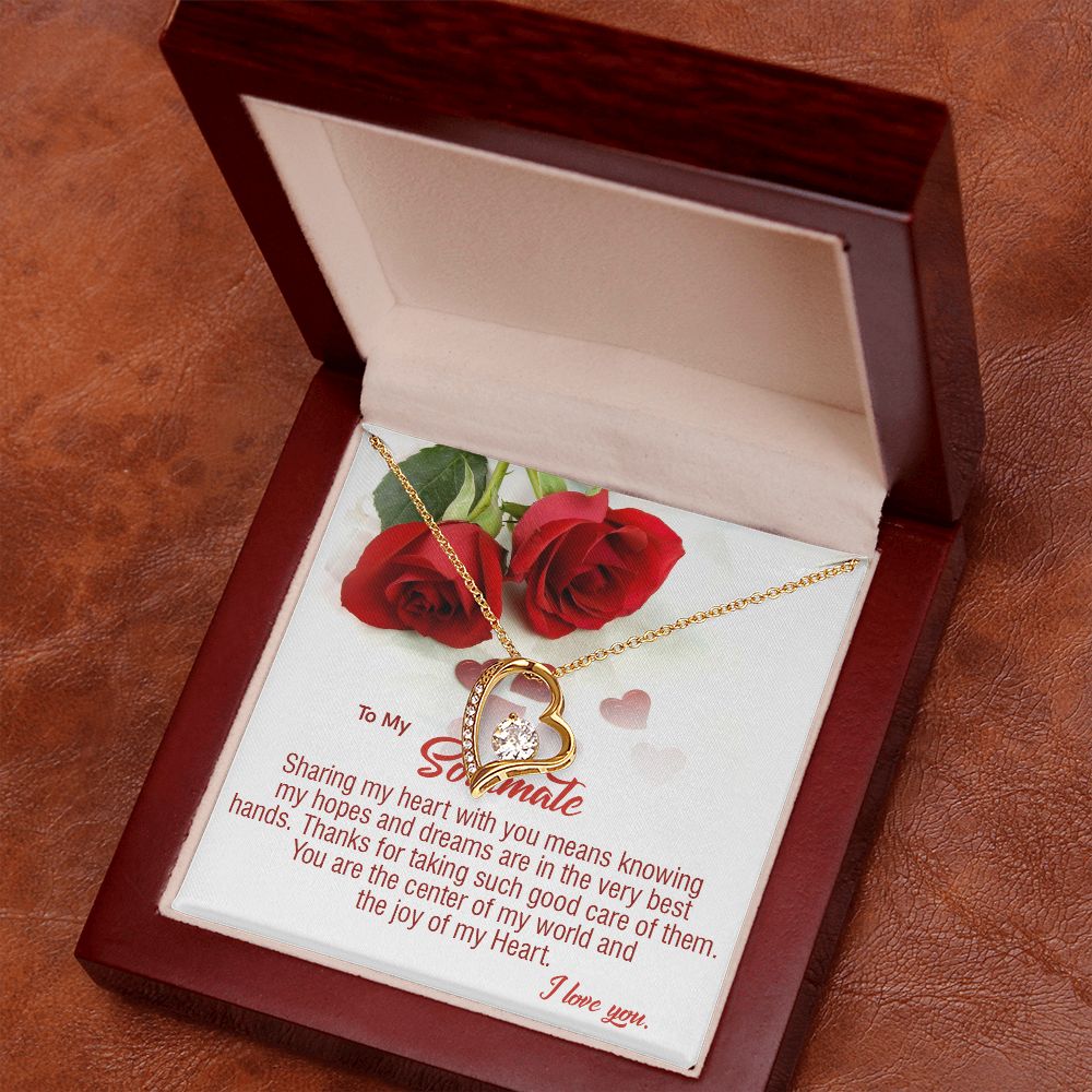 410C To My Soulmate Necklace, Birthday Gifts For Her, Gift For Girlfriend Wife