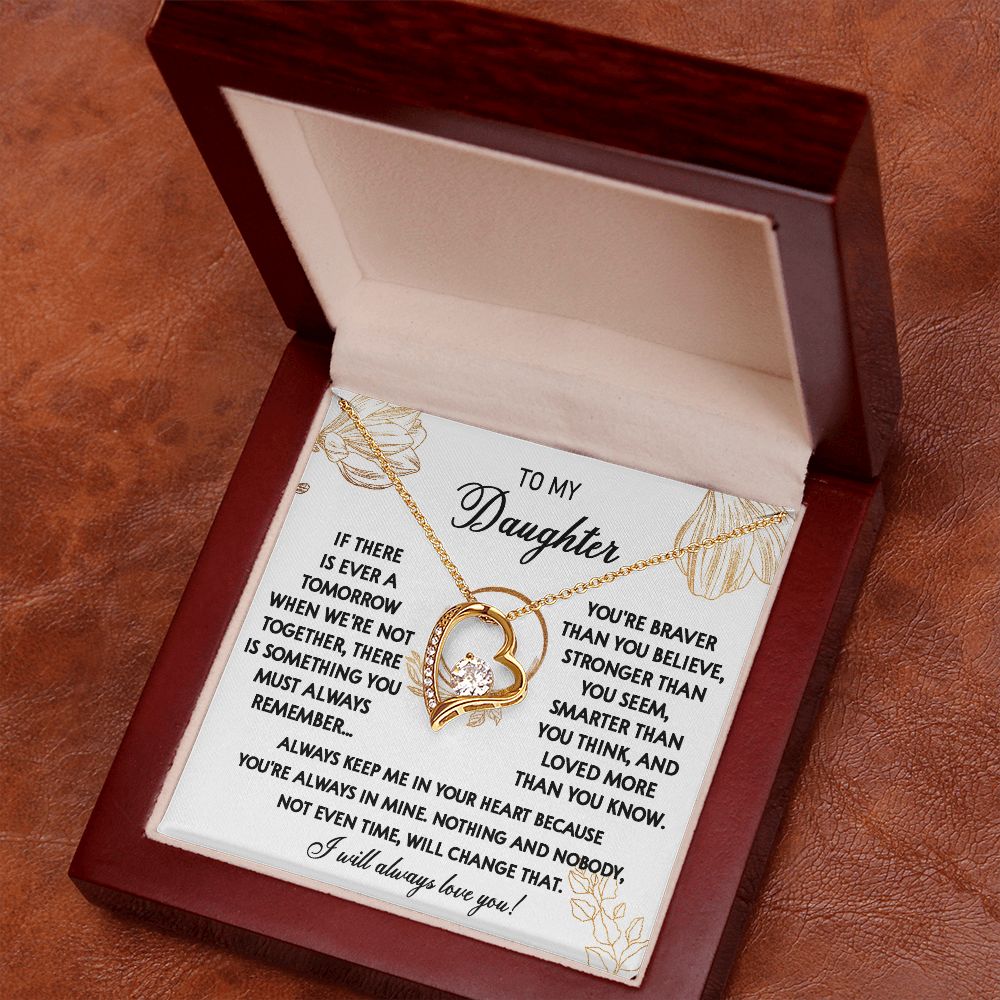 111C To My Daughter Necklace, Daughter Gift From Dad, Mom, Xmas Gift, Birthday Gift