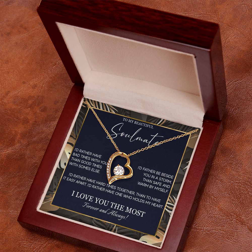 553C Soulmate Necklace, To My Soulmate Necklace, Birthday Gifts for Wife, Girlfriend