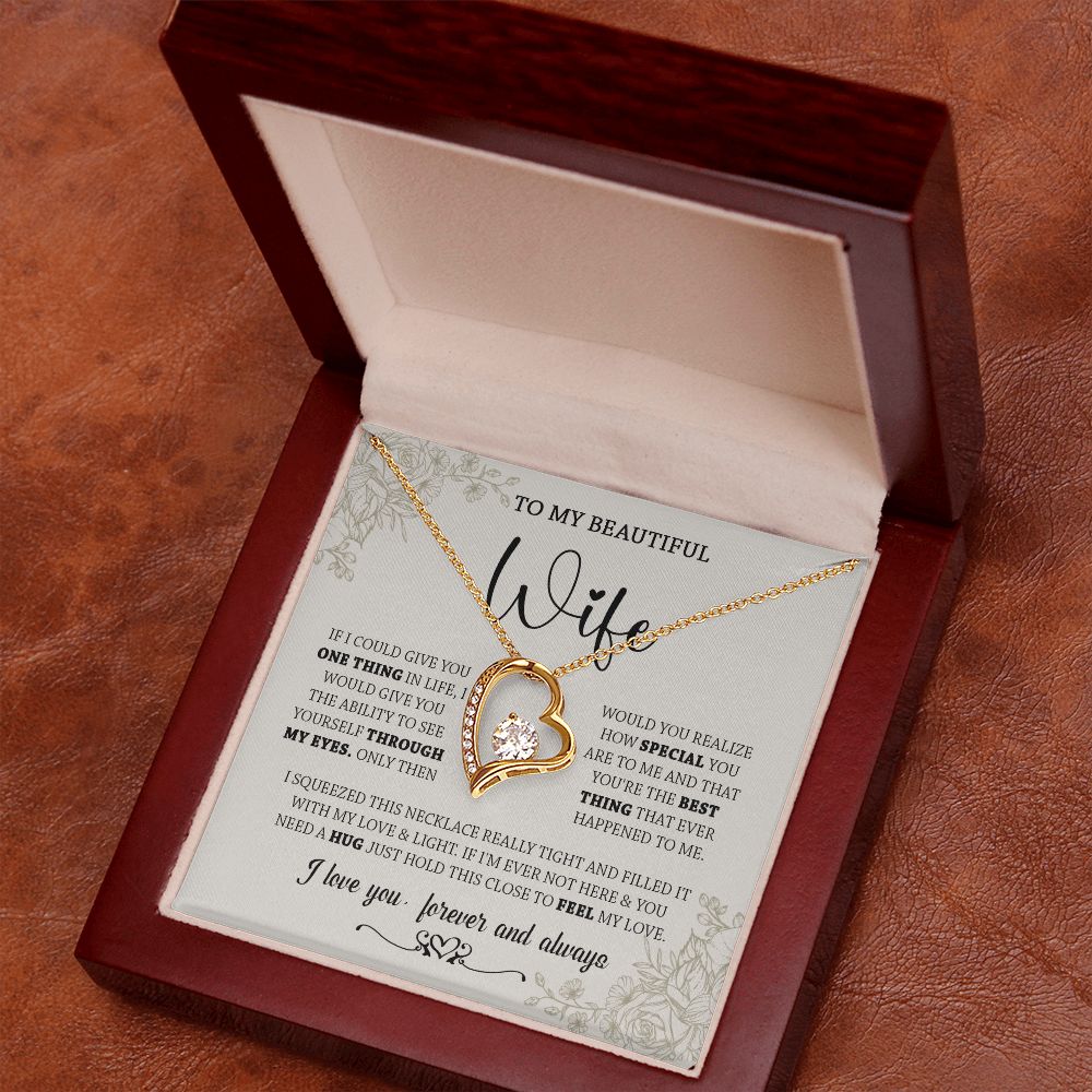 438C To My Wife Necklace, Gifts For Wife, Love Necklace Gifts For Wife From Husband