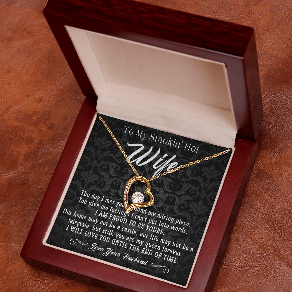 95C To My Smokin Hot Wife Necklace, Anniversary Birthday Gift for Wife From Husband