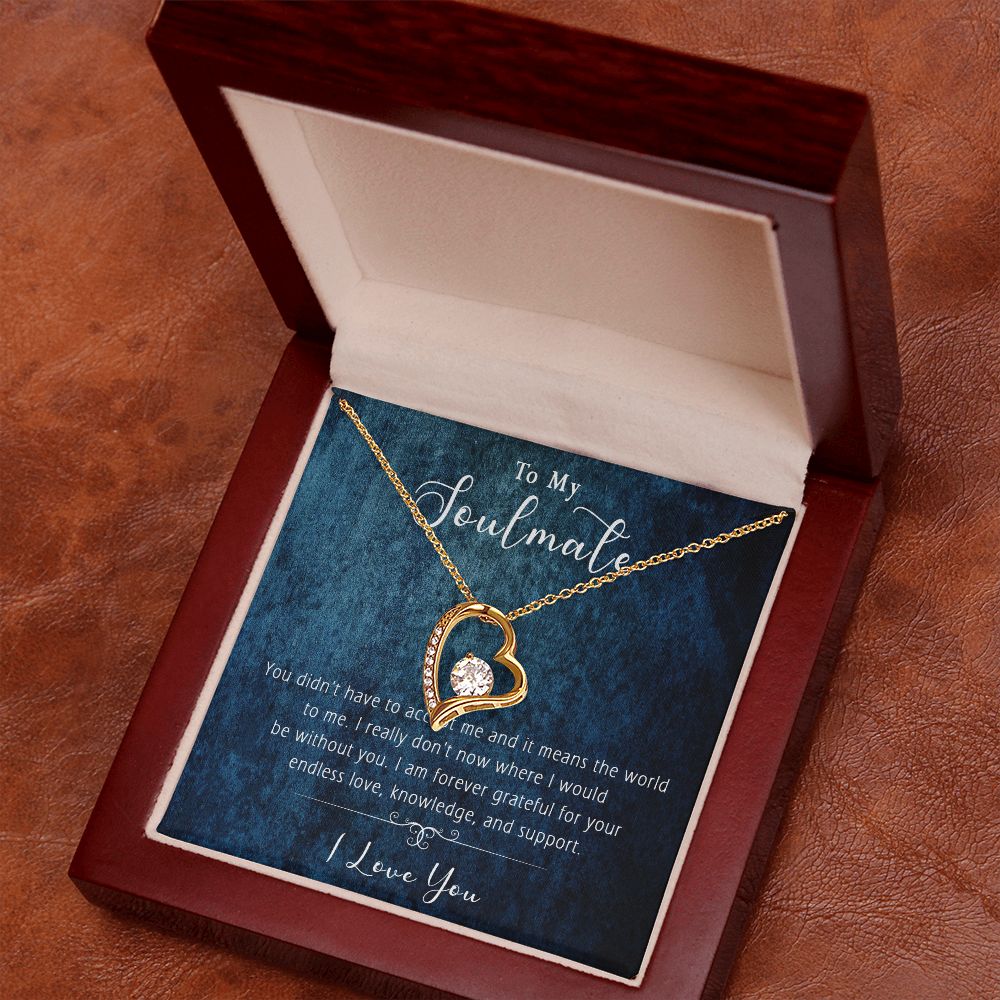 421C Wife Necklace Gift, To My Soulmate Necklace Gift, Anniversary Necklace Gift
