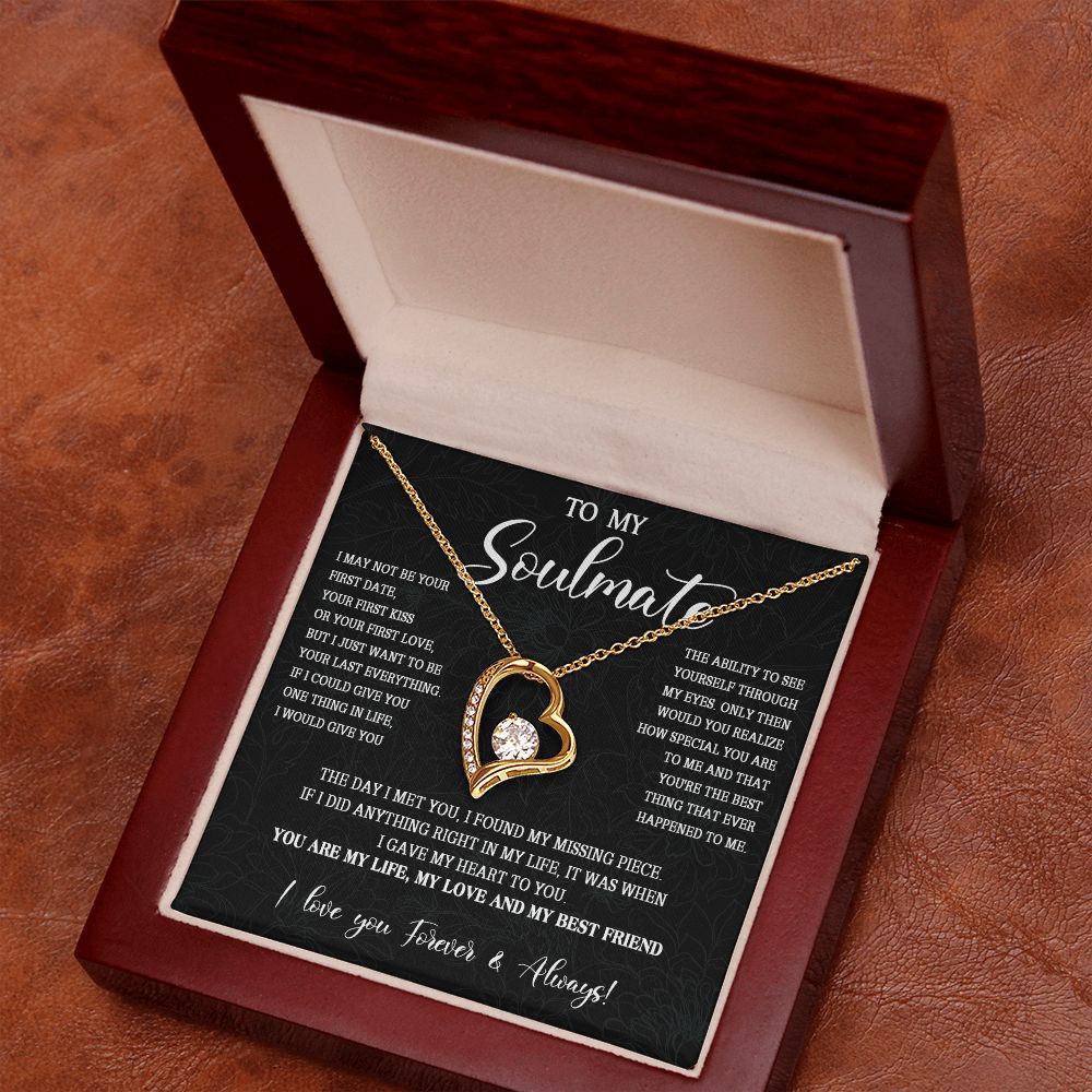 473C To My Soulmate Necklace, Christmas Gift For Her, Gift For Soulmate, Gift For Her