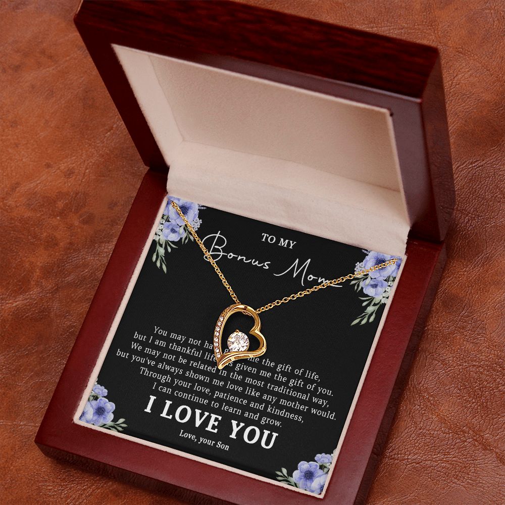 523C Step Mom Gift, Bonus Mom Necklace, Stepmom Necklace, Mom Birthday Gift from Son