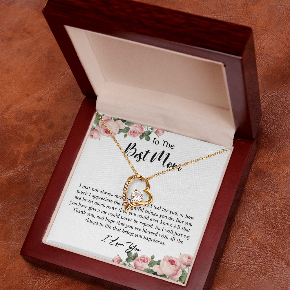 633C To My Mom Necklace,Mama, Birthday Gift From Son/Daughter For Birthday,I Love Mom