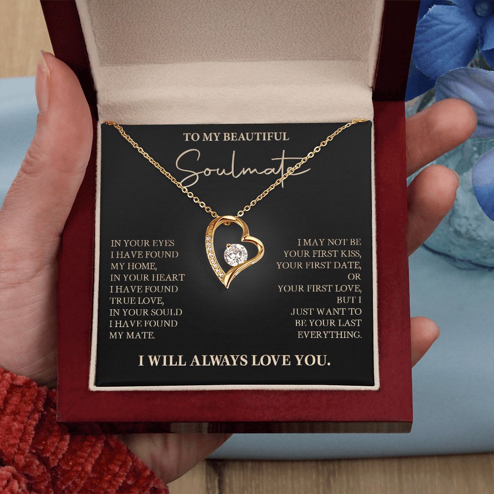 583C To My Soulmate Necklace, Love Gift For Wife Girlfriend, Romantic Love Necklace