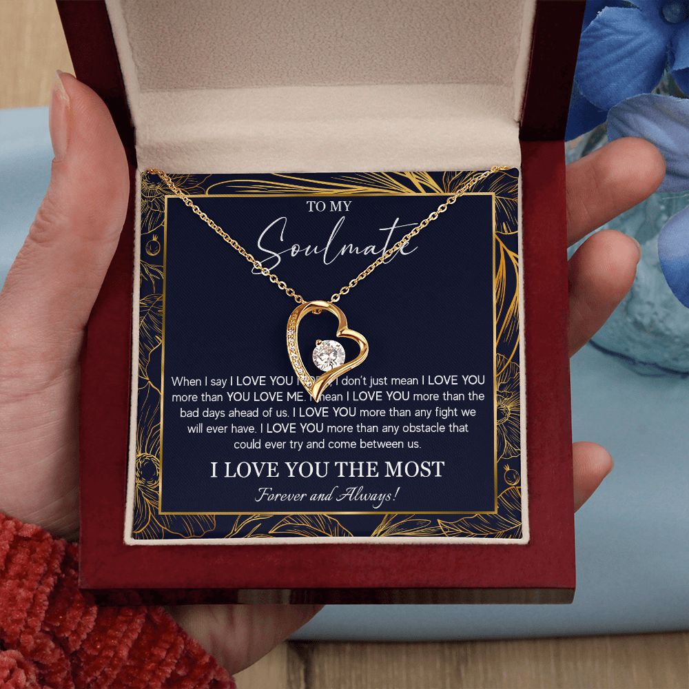 552C To My Soulmate Necklace, Jewelry Gifts For My Wife, Girlfriend, Future Wife Gift