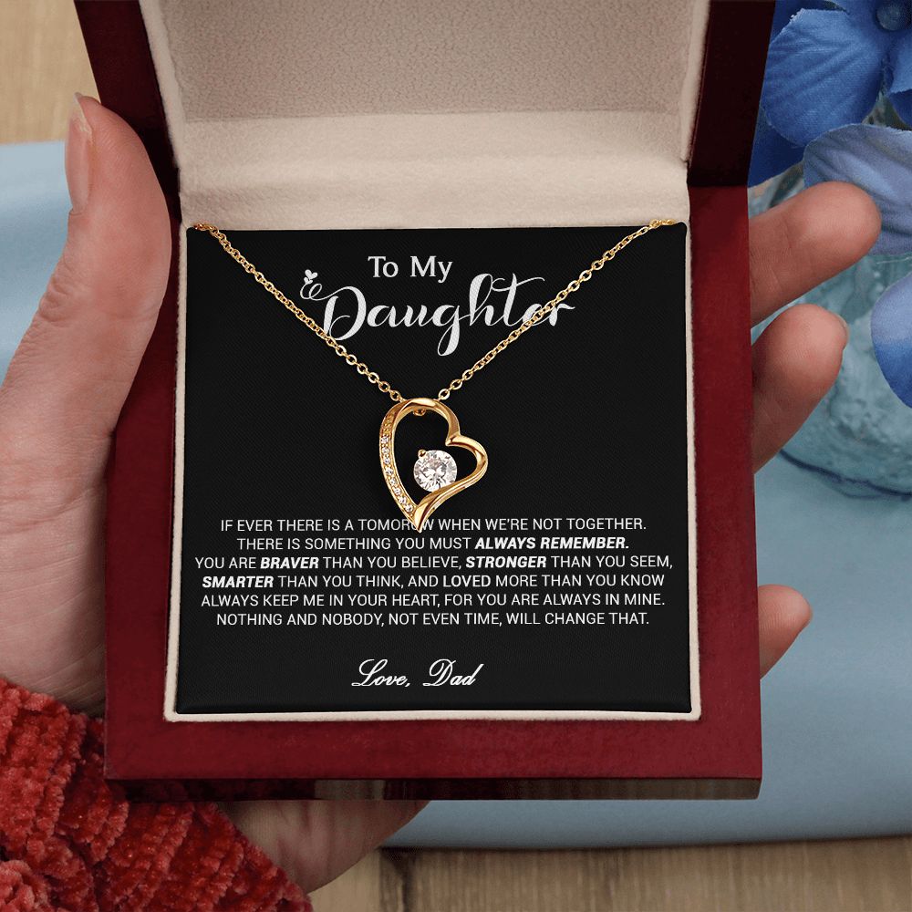 433C To My Daughter Necklace, Daughter Father Necklace, Daughter Xmas Gift From Dad