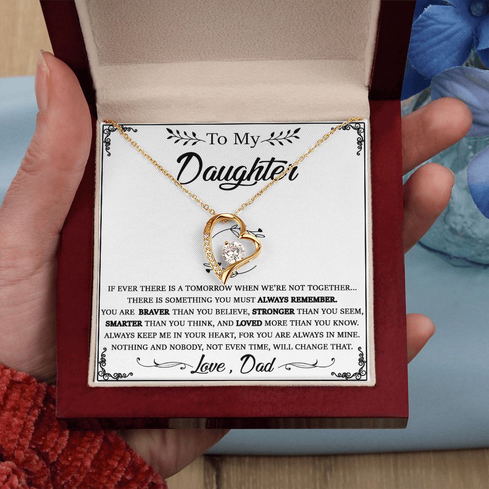 114C Daughter Necklace From Dad, To My Daughter Necklace, Christmas Birthday Gifts
