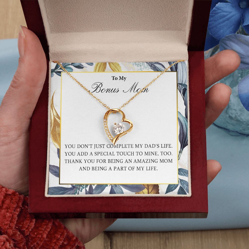551C Necklace Gift for Bonus Mom, To My Bonus Mom Necklace, Mother Necklace, Birthday