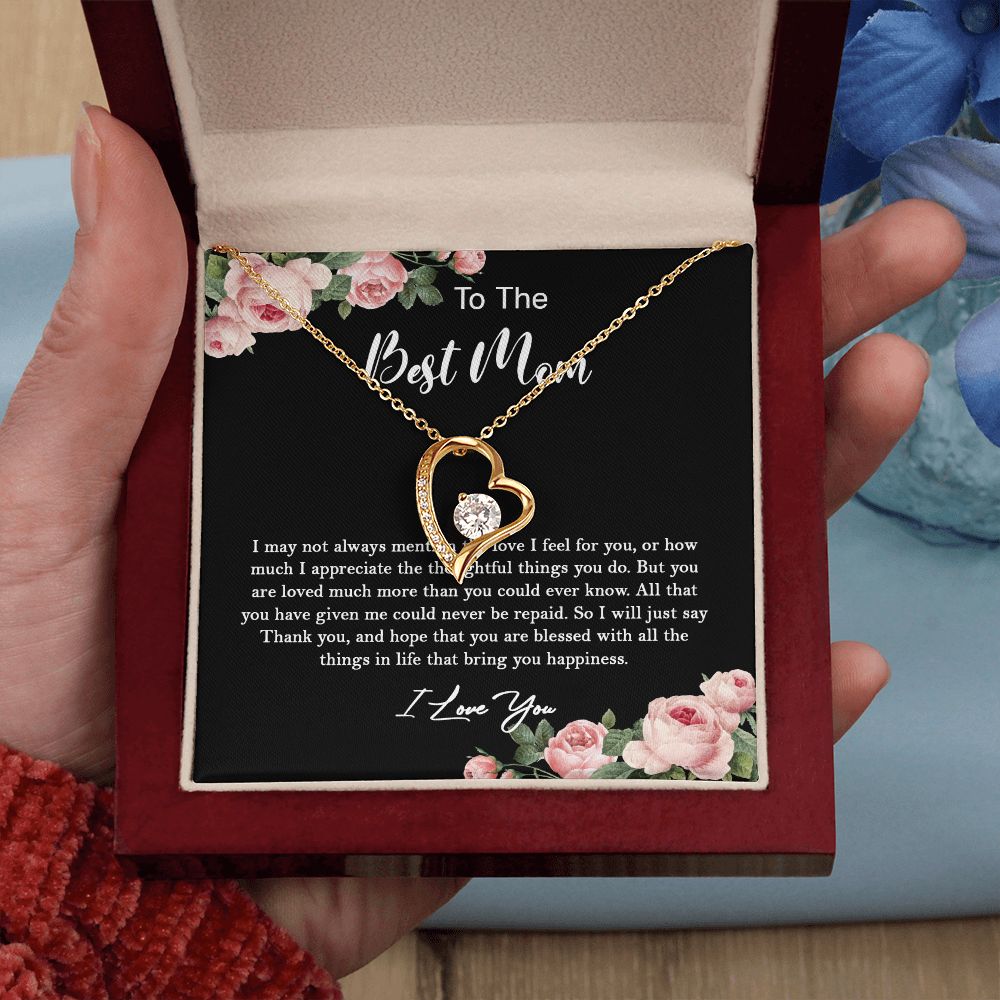 630C To My Best Mom Necklace, Gift For Mom From Son/Daughter, Gift Birthday, Holiday