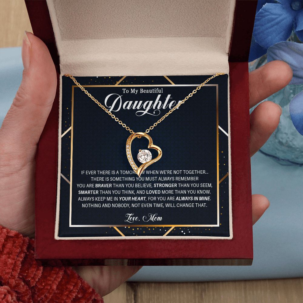 537C Gift For Daughter From Mom, To My Daughter Necklace, Birthday Gifts for Daughter
