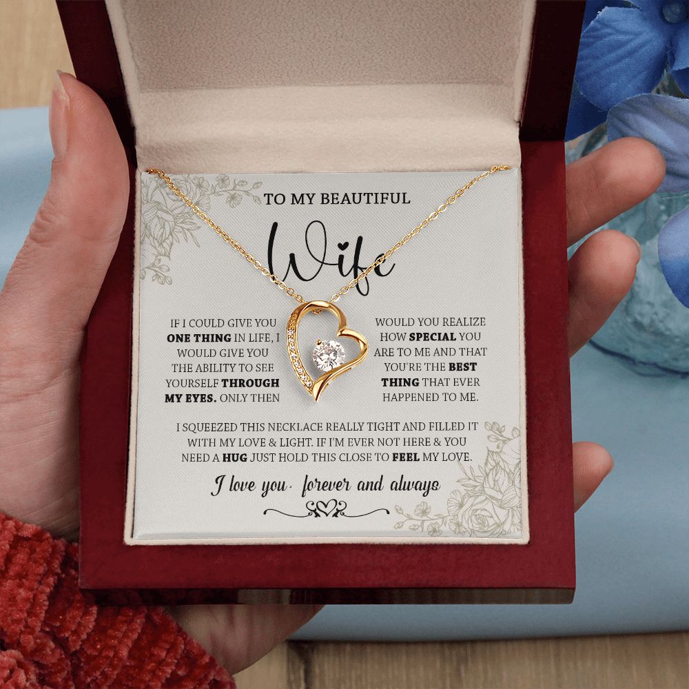 438C To My Wife Necklace, Gifts For Wife, Love Necklace Gifts For Wife From Husband