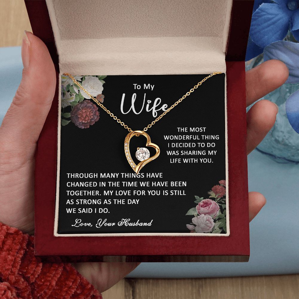 413C To My Wife Necklace, Gift Birthday Necklace From Husband For Wife, Gift Holiday