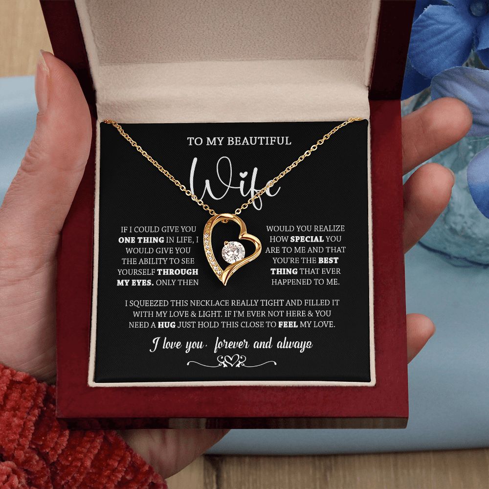 437C To My Wife Necklace, Necklace Gifts For Wife From Husband, Birthday Xmas Gift