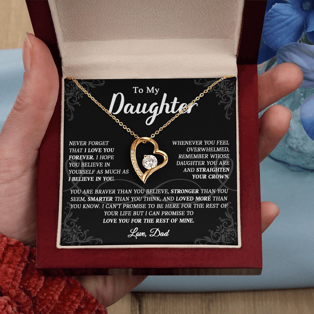 623C To My Daughter Necklace, Christmas Gift For Daughter From Dad, Daughter Necklace