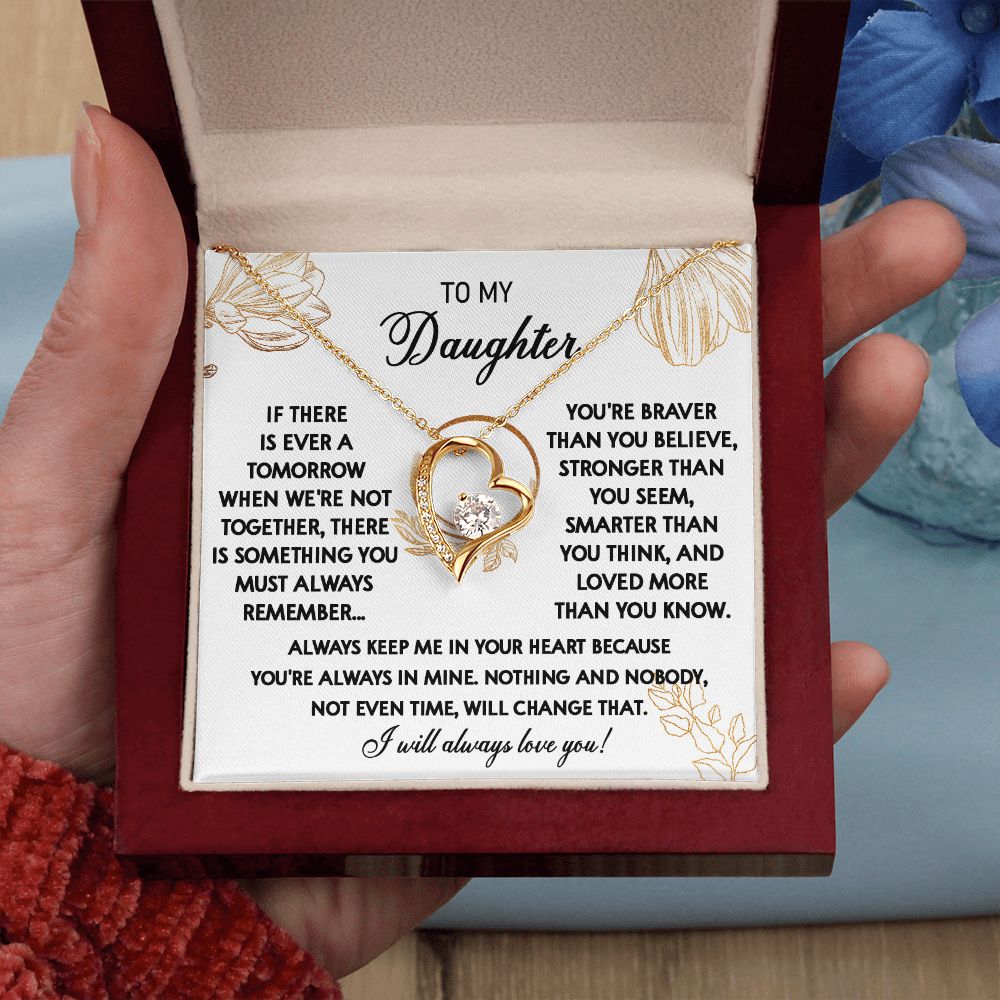 111C To My Daughter Necklace, Daughter Gift From Dad, Mom, Xmas Gift, Birthday Gift