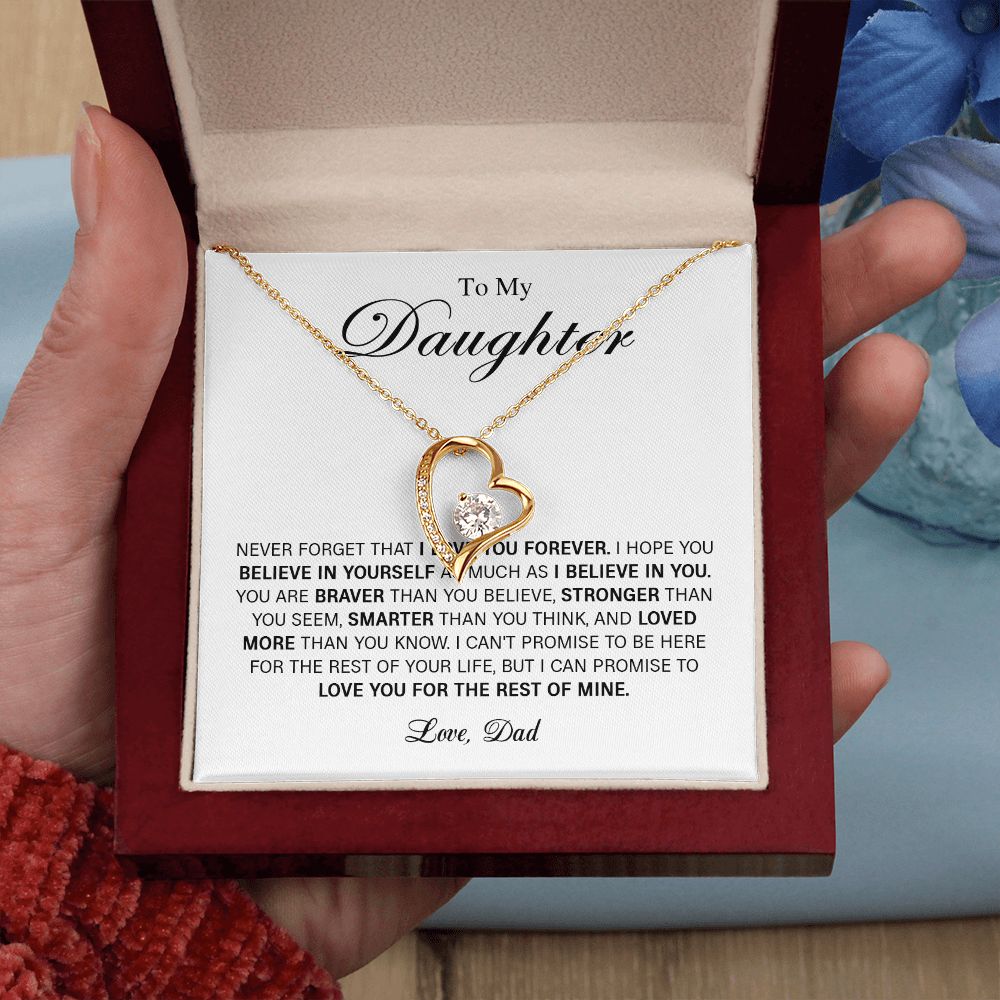 626C To My Daughter Necklace Gift From Dad, Daughter Gift, Daughter Necklace,Birthday