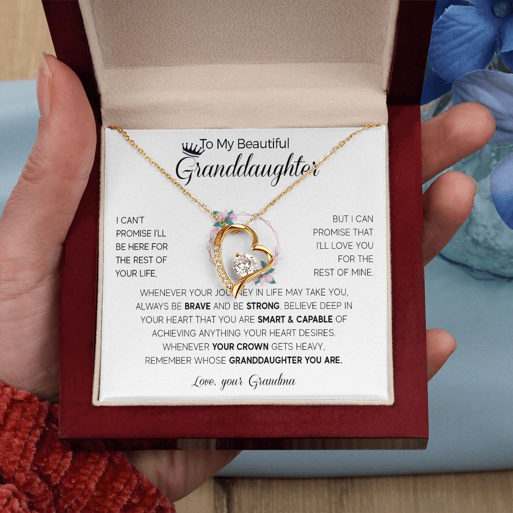 564C To My Granddaughter Necklace, Birthday Gifts For Granddaughter from Grandma